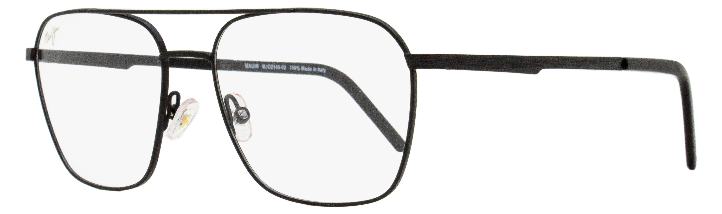 Maui Jim Pilot Eyeglasses MJO2143 02 Black 55mm – Bluefly