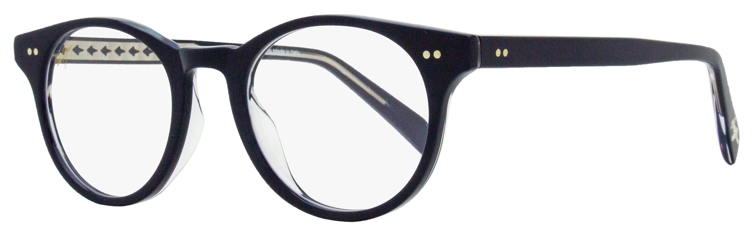 Maui Jim Oval Eyeglasses MJO2227 03 Navy/Clear 47mm – Bluefly