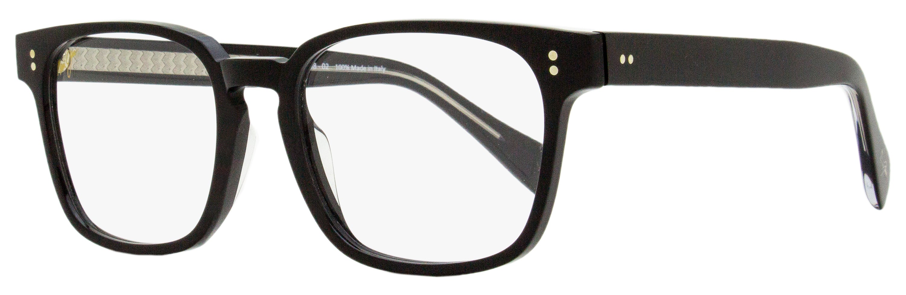 Maui Jim Rectangular Eyeglasses MJO2238 02 Black/Clear 52mm – Bluefly