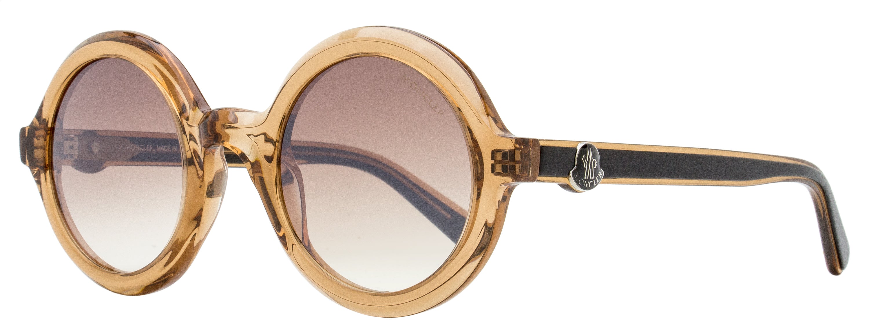 Moncler Orbit Sunglasses ML0261 57G Transparent Brown 50mm – Bluefly