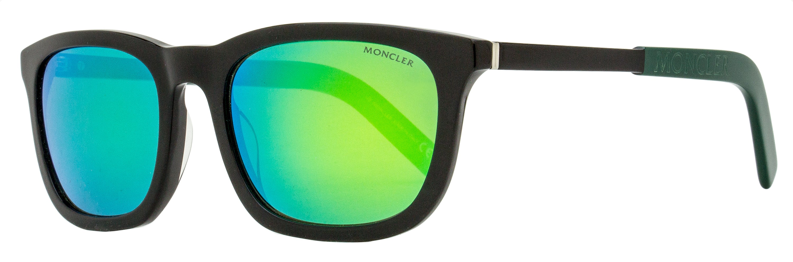 Moncler Kolligian Sunglasses ML0290 01Q Black/Green 57mm – Bluefly