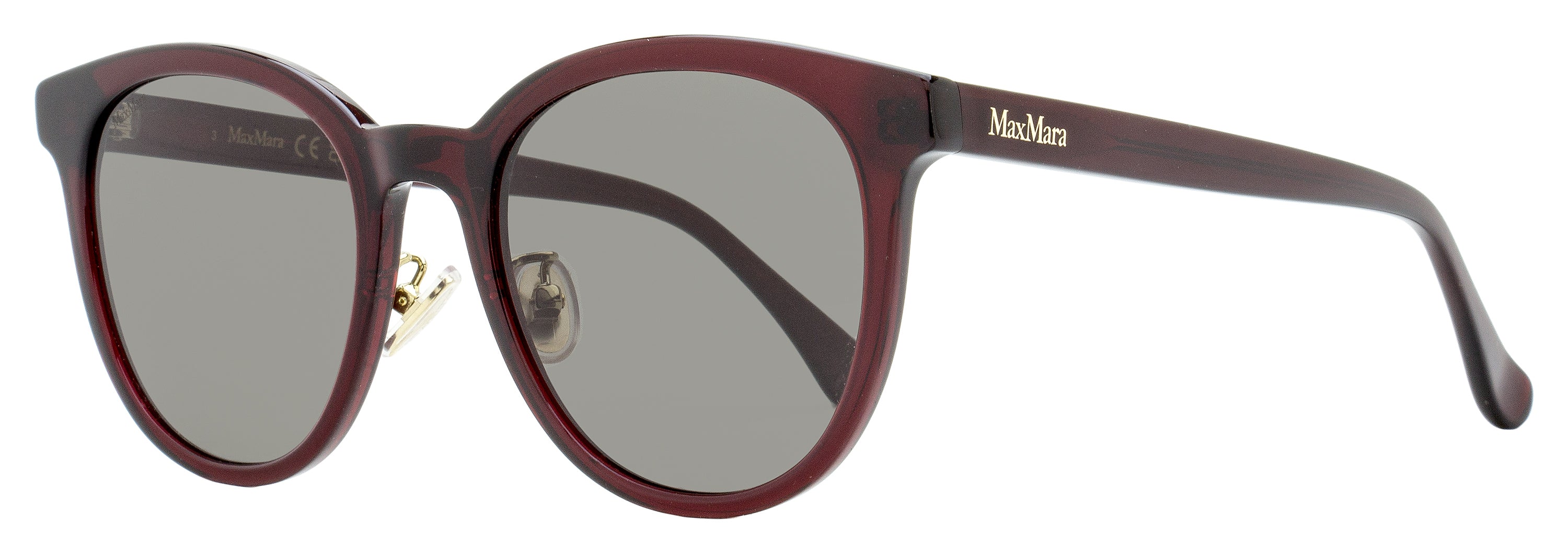マルモリ Max Mara Pantos Alt Fit Sunglasses MM0106-K 69A Maroon 54mm – Bluefly