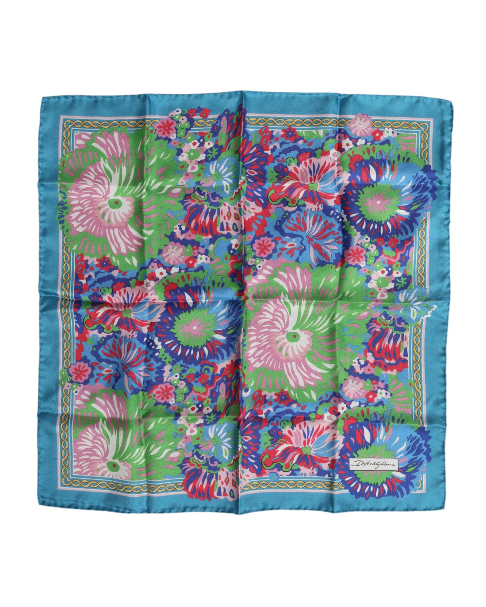 Dolce & Gabbana Floral Print Silk Scarf Women Multicolor