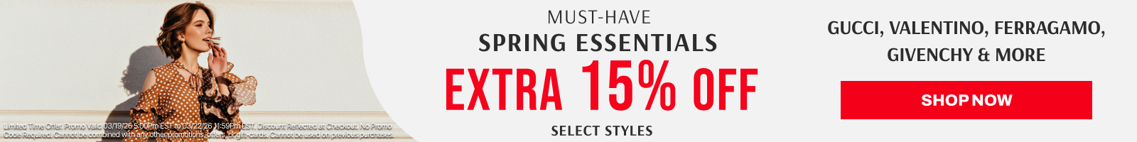 spring sale extra 15 off