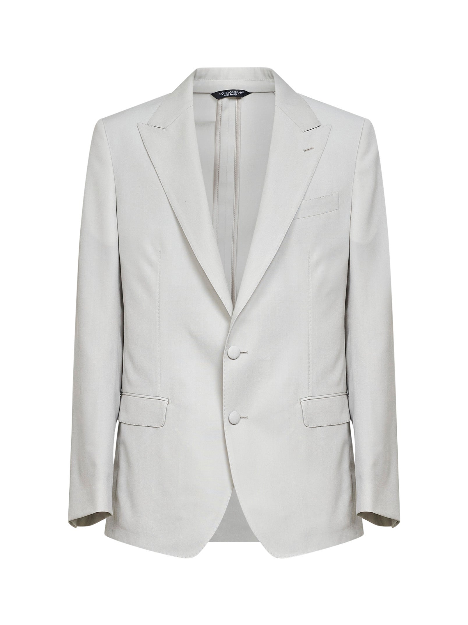 Dolce & Gabbana Men Beige Wool Poplin Single-Breasted Blazer – Bluefly