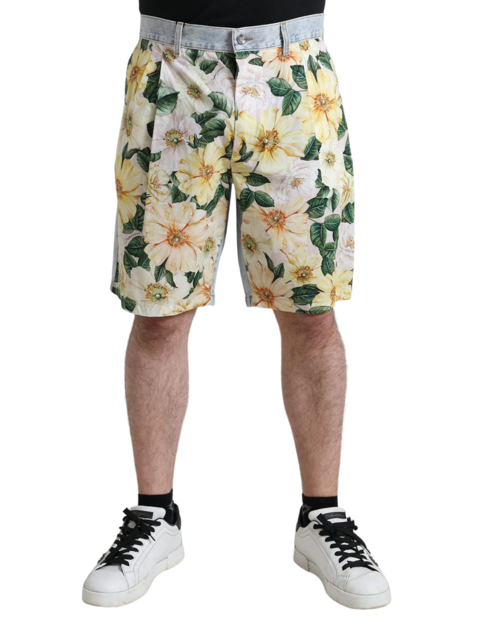 ショートパンツ Dolce & Gabbana Floral bermuda shorts Dolce & Gabbana Floral Print Denim Bermuda Shorts – Bluefly