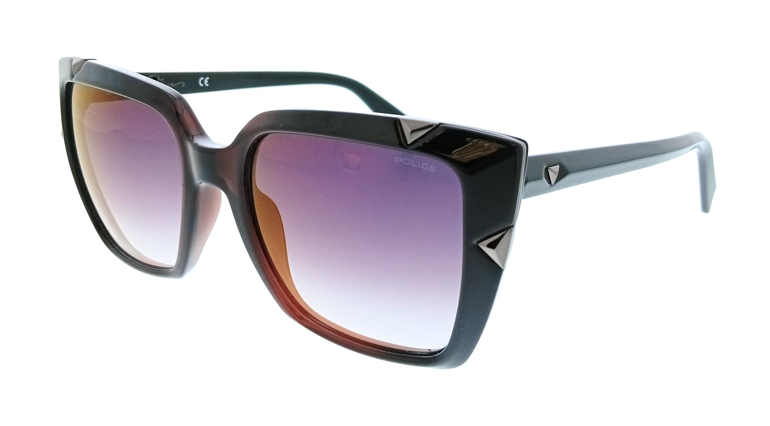 Police Brown Plastic Women\'s Sunglasses SPLC67J 0752 54 POLICE Sunglasses Discontinued 【Japan model  main image 4