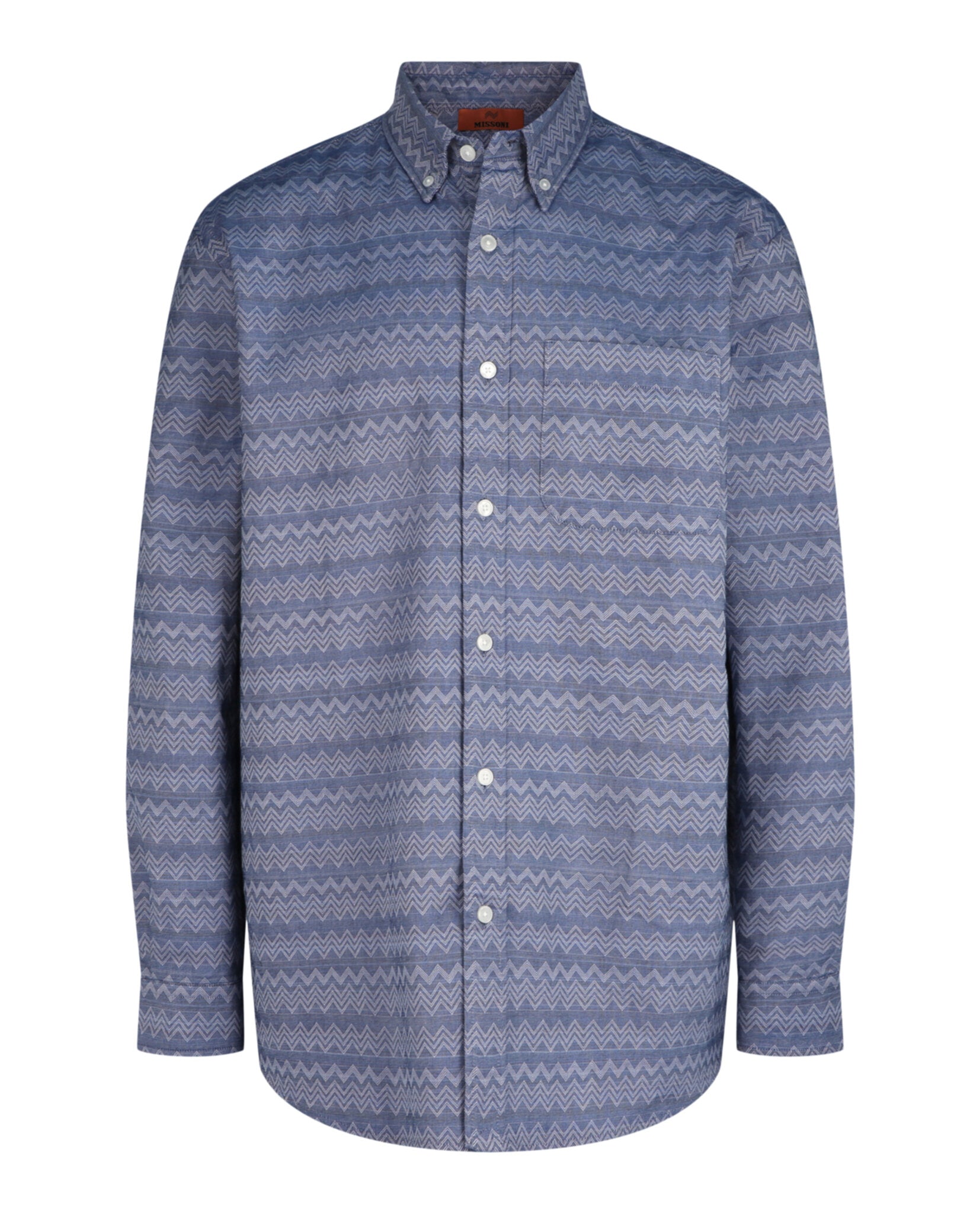 新品 MISSONI ミッソーニ メンズ グラデーション 長袖 シャツ M M Missoni Mens Chevron-Pattern Long-Sleeve Button-Down Shirt – Bluefly