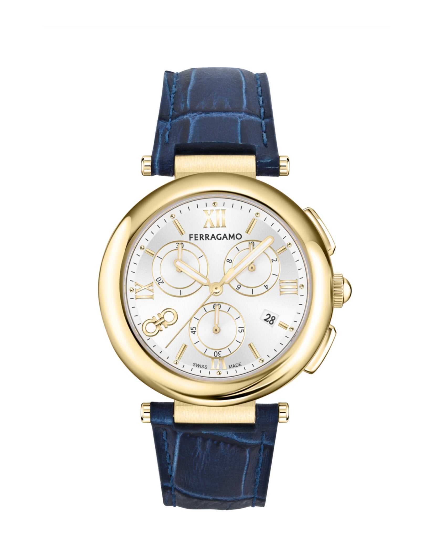 【FERRAGAMO】Legacy Chronograph Watch イエローゴールド 40mm FERRAGAMO】Legacy Chronograph Watch イエローゴールド 40mm
