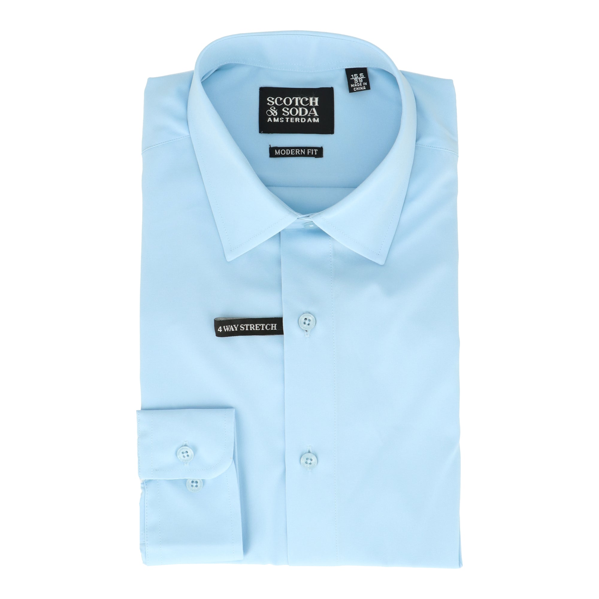 Scotch & Soda Mens Light Blue Dress Shirt Scotch & Soda Mens Light Blue Dress Shirt
