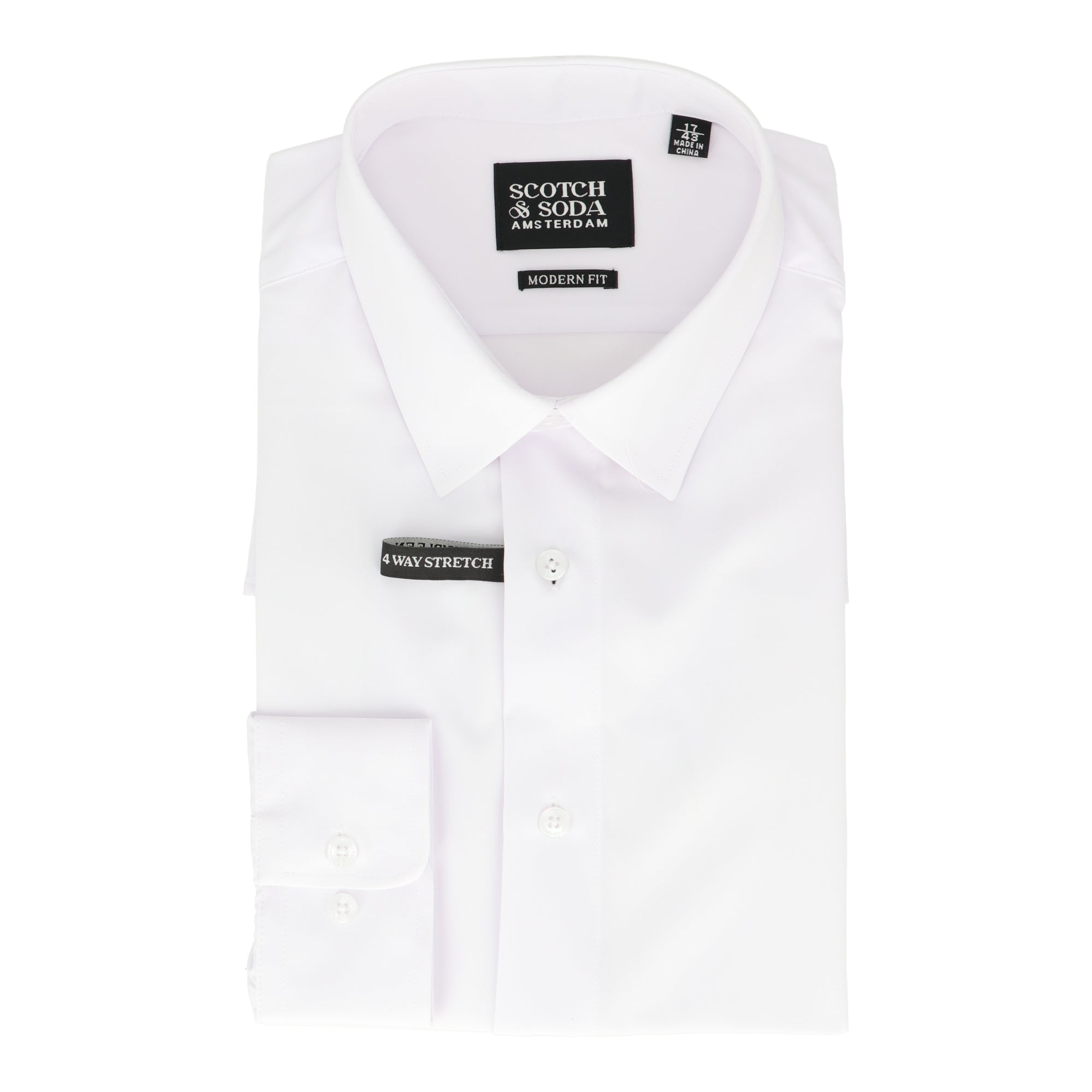 Scotch & Soda Mens White Dress Shirt – Bluefly