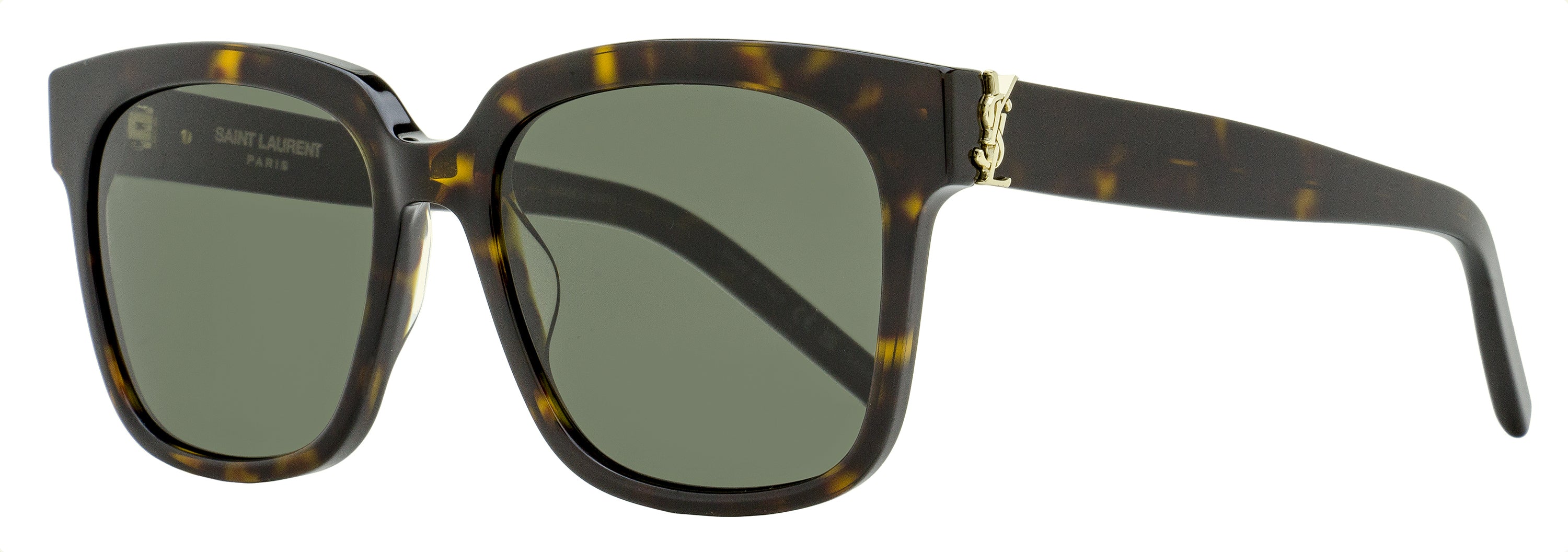 Saint Laurent Square Monogram Sunglasses SL M40 004 Havana 54mm
