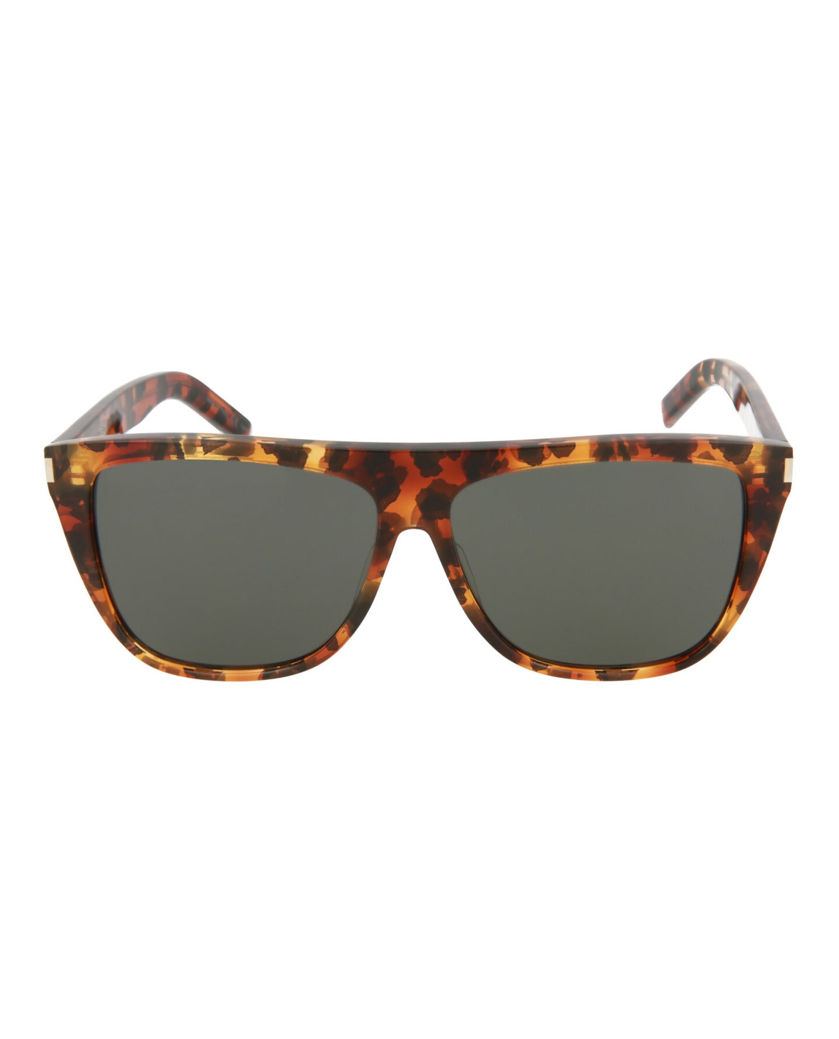 Saint Laurent Unisex Square/Rectangle Havana Grey Fashion Designer Saint Laurent Mens Square/Rectangle Havana Crystal  main image 4