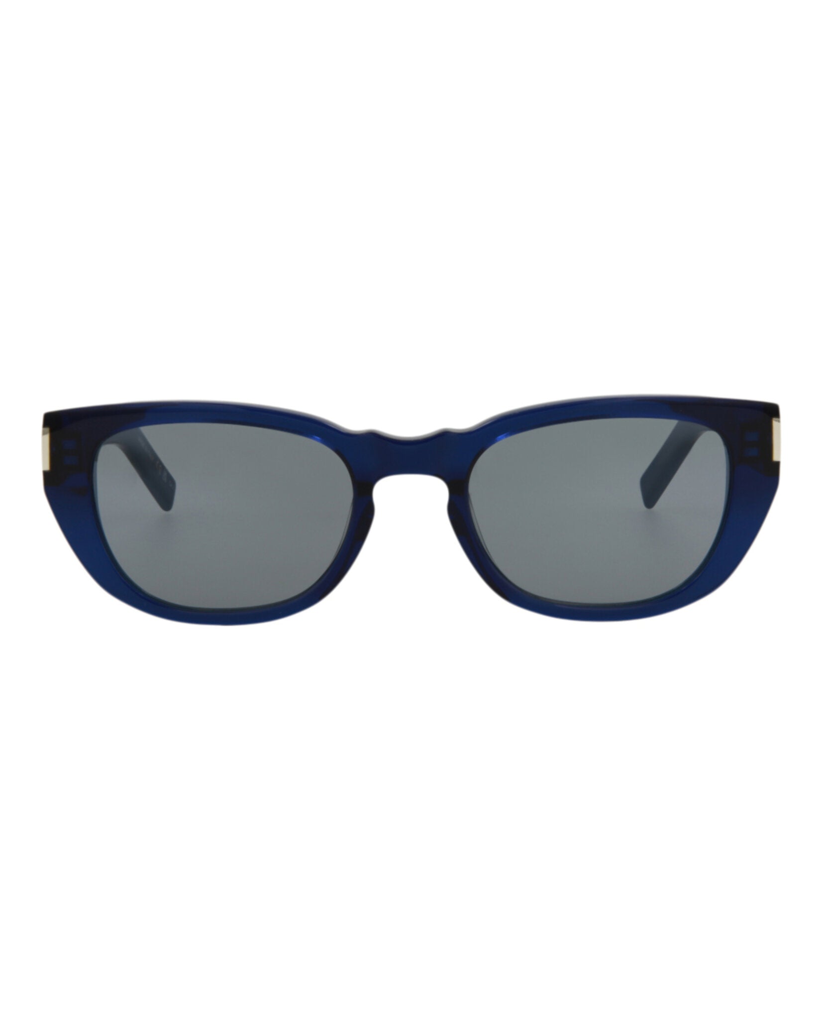 Saint Laurent Mens Round/Oval Blue Blue Silver Fashion Designer