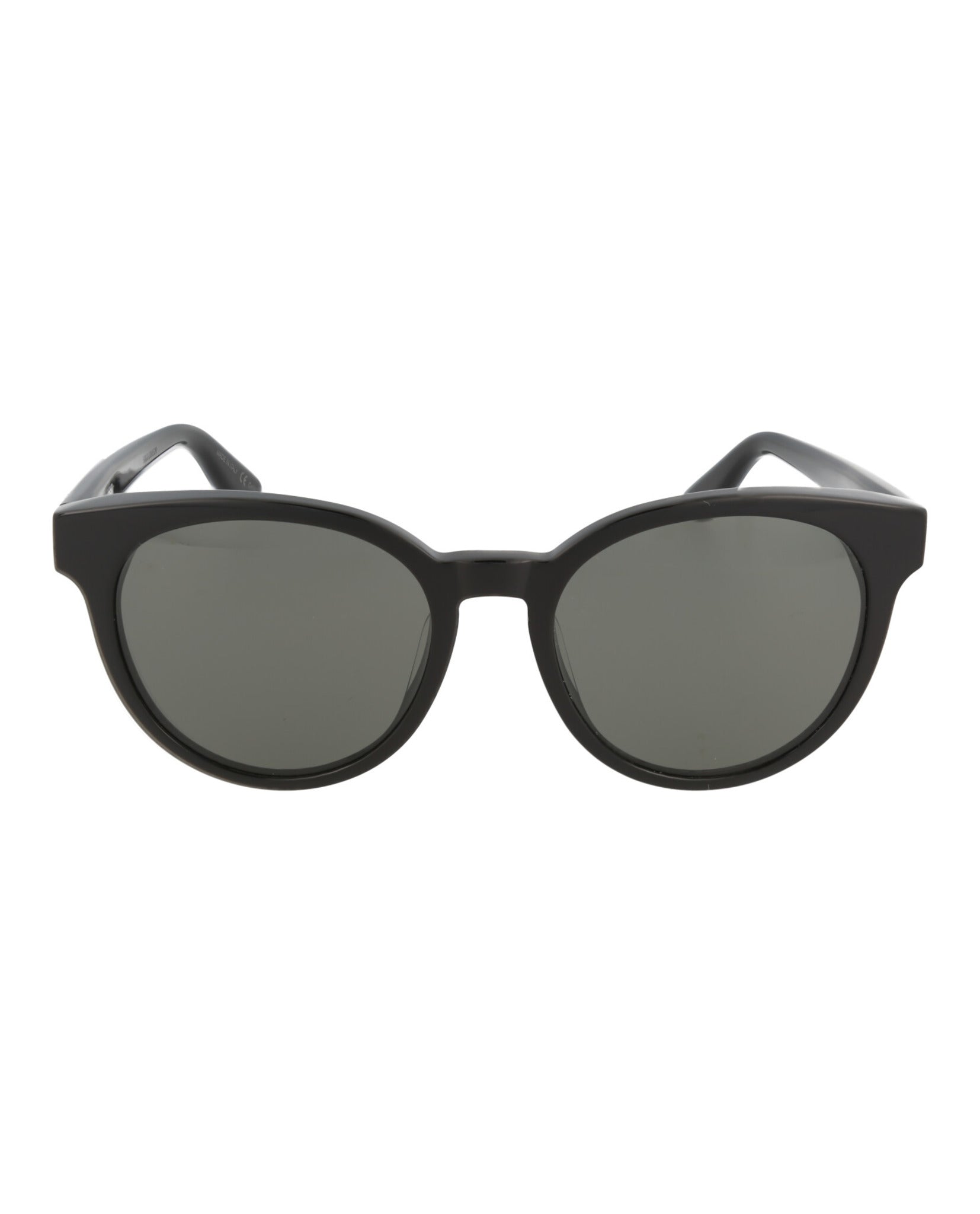 Saint Laurent Unisex Round/Oval Shiny Black Fashion Designer