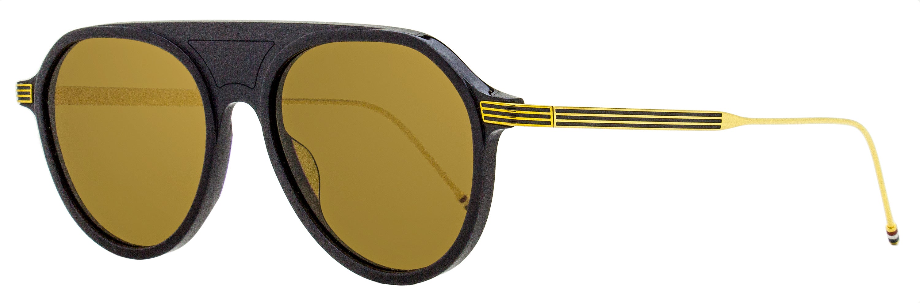 Thom Browne Pilot Sunglasses TB809 CNVYGLD Navy/Gold 55mm – Bluefly