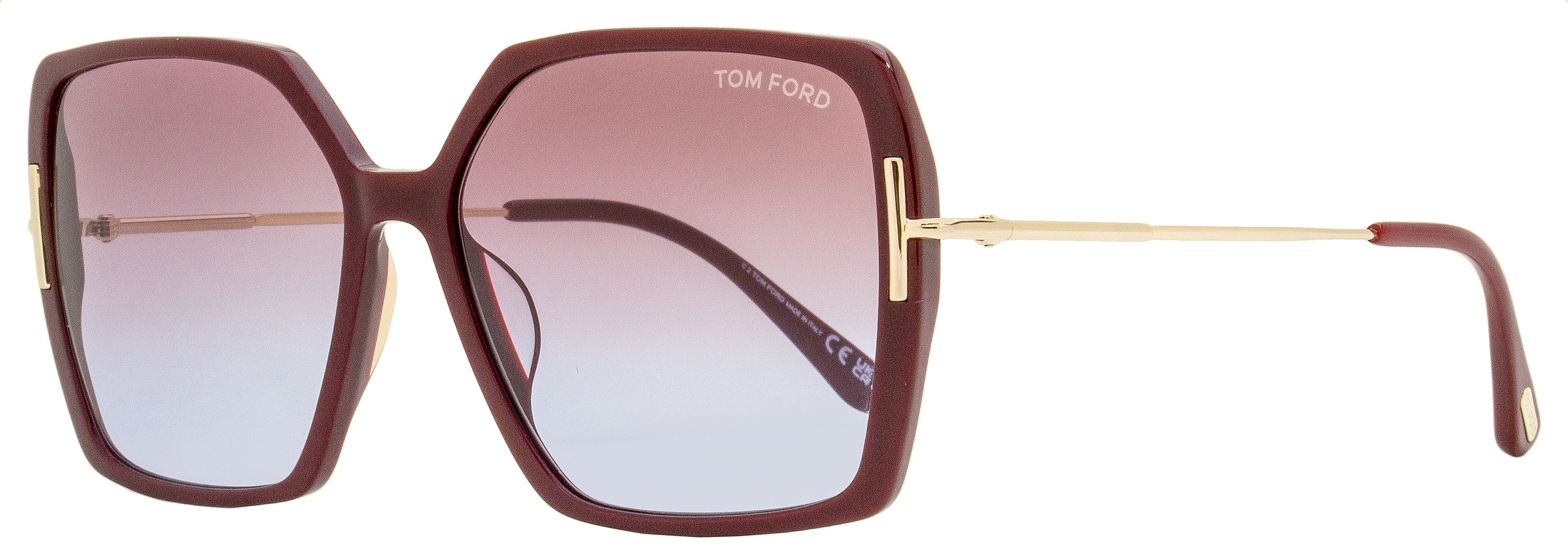 Tom Ford TF1039 Joanna Butterfly Sunglasses 69Z Bordeaux