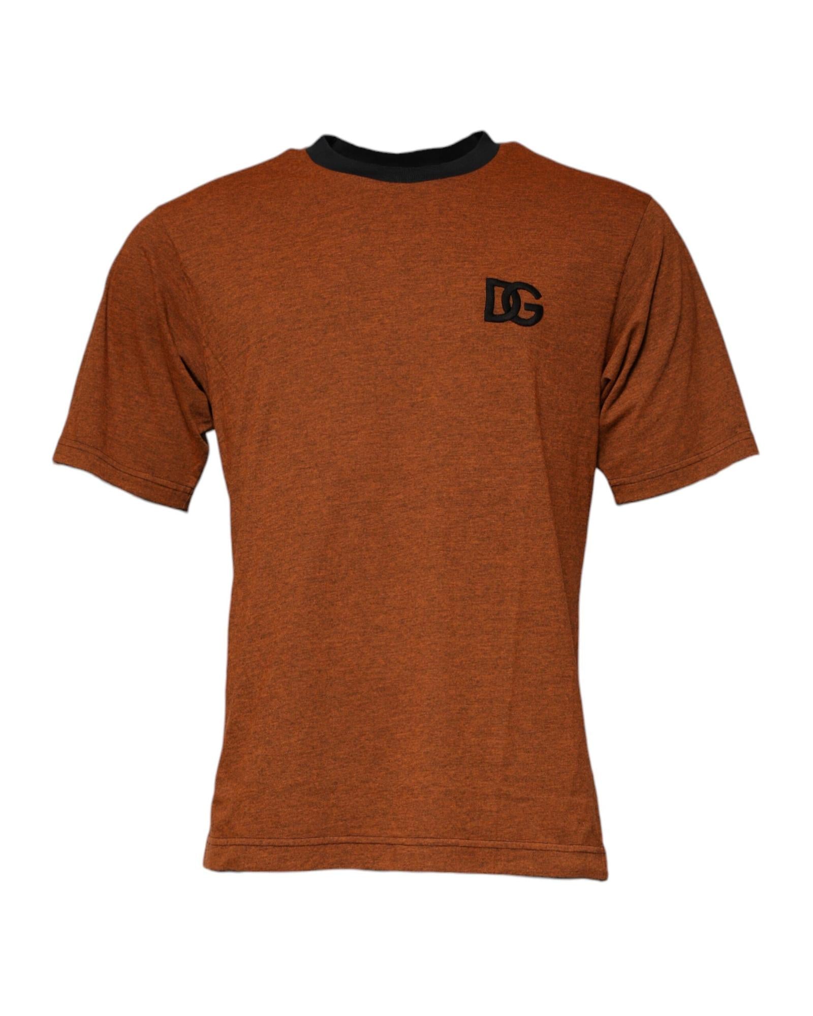 Tシャツ・カットソー Dolce Gabbana Short Sleeve Crew-Neck T-Shirt Short-sleeved T-shirt with vertical logo print in Black for