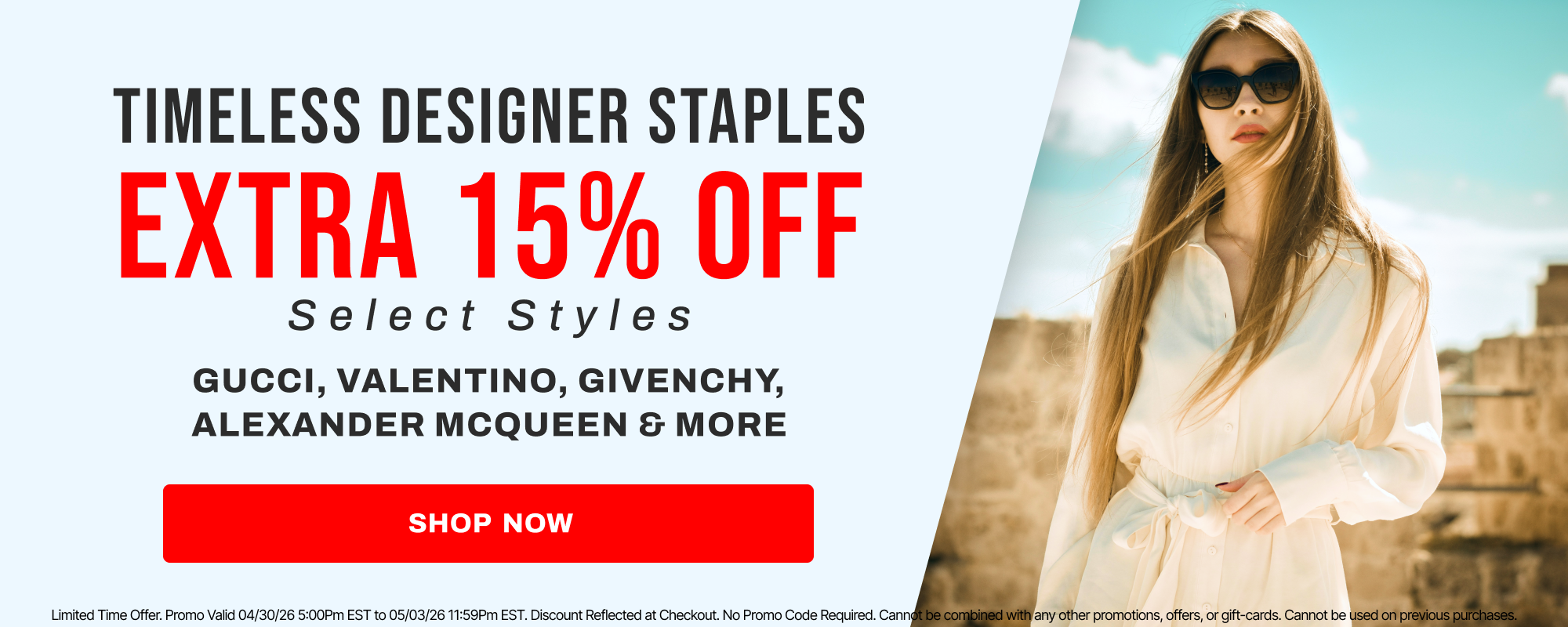 timeless designer staples 15 off