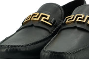 Versace Elegant Black Calf Leather Men's Men's Loafers - Bluefly