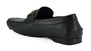 Versace Elegant Black Calf Leather Men's Men's Loafers - Bluefly