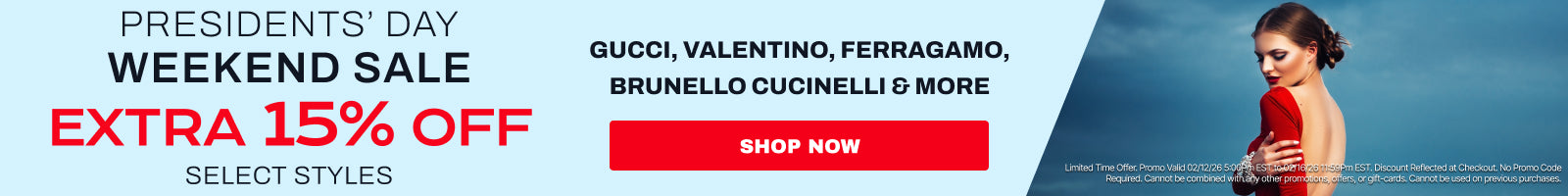 Presidents' Day Sale