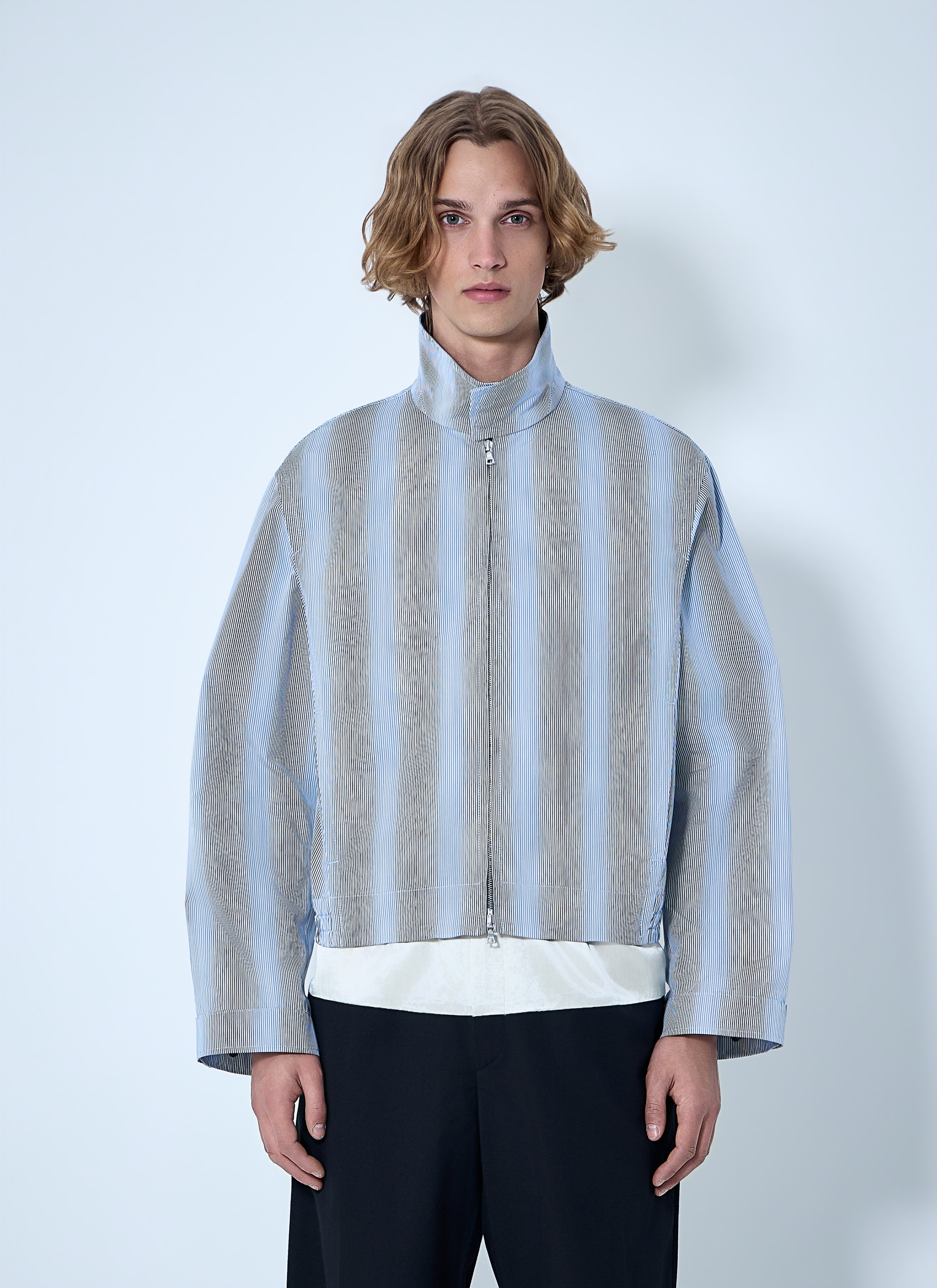 Dries Van Noten Men Striped Zip-Up Jacket – Bluefly