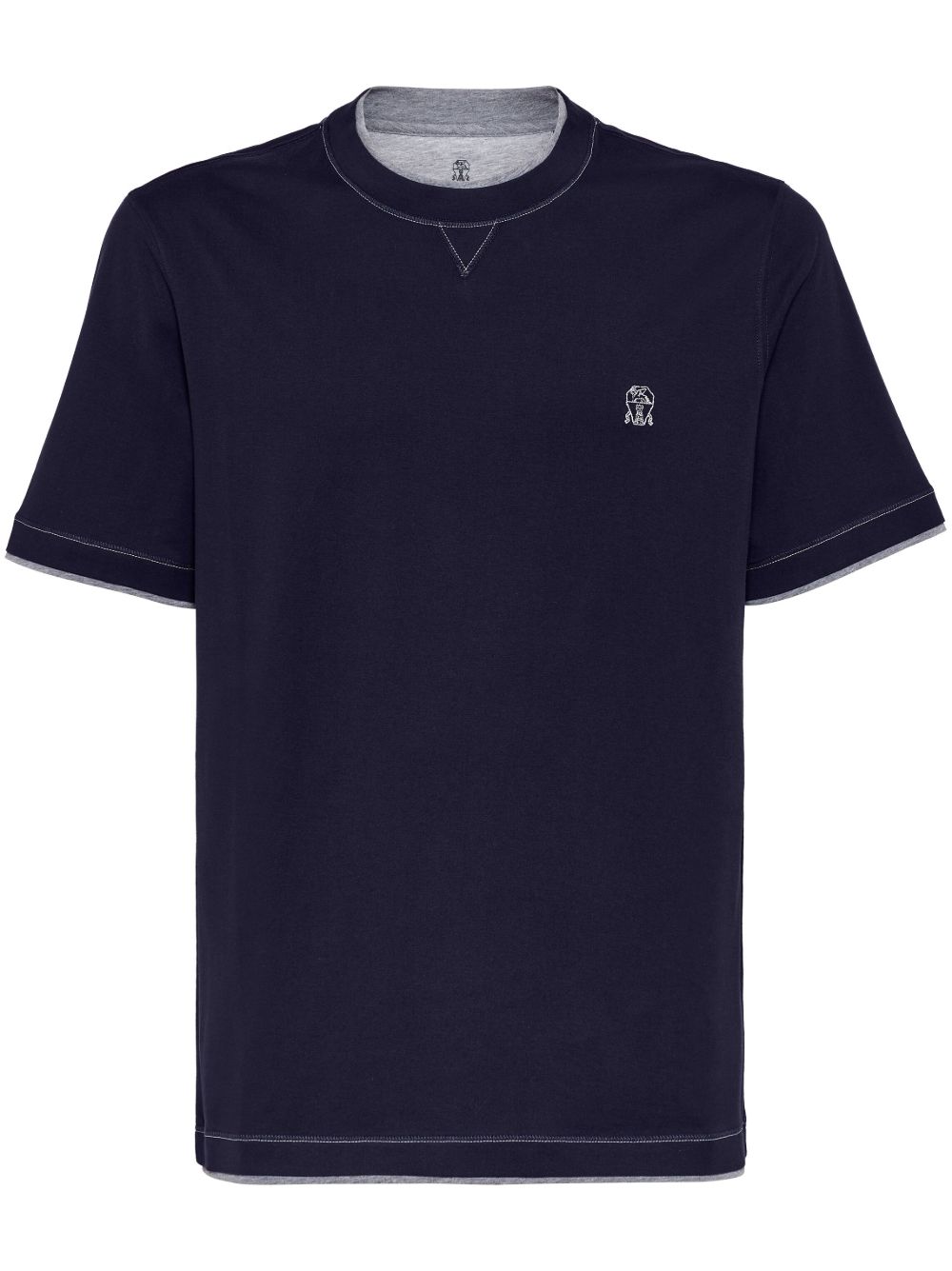 Brunello Cucinelli Men Logo Cotton T-Shirt – Bluefly