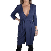 Elisabetta Franchi Blue Viscose Women's Dress
