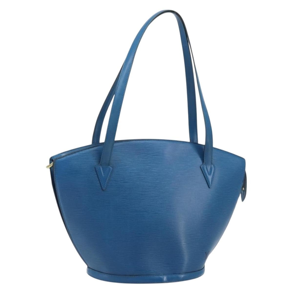 LOUIS VUITTON エピレザー ハンドバッグ 青 Louis Vuitton Saint Jacques Handbag Epi Leather Blue Leather