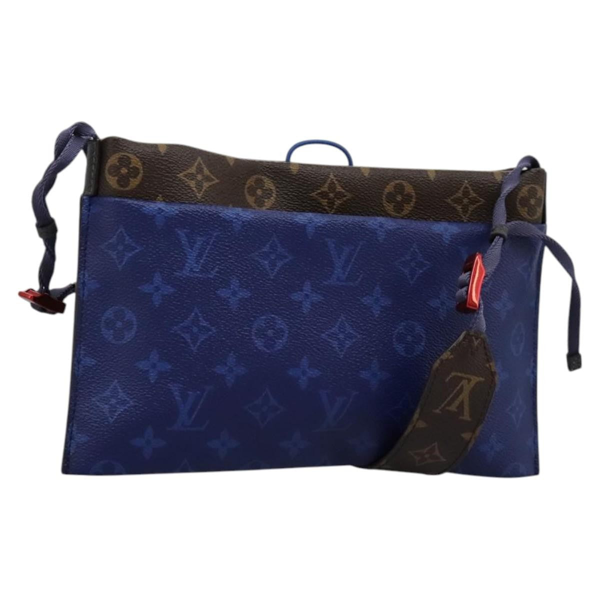Louis Vuitton Outdoor Pouch Limited Edition Monogram Pacific Canvas Blue Canvas Shoulder Bag Bag (Authentic Pre-Loved)