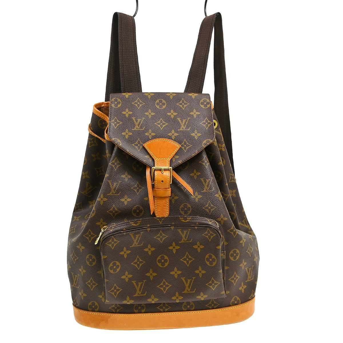 Louis Vuitton Vintage Montsouris Backpack Monogram Canvas Brown Canvas – Bluefly