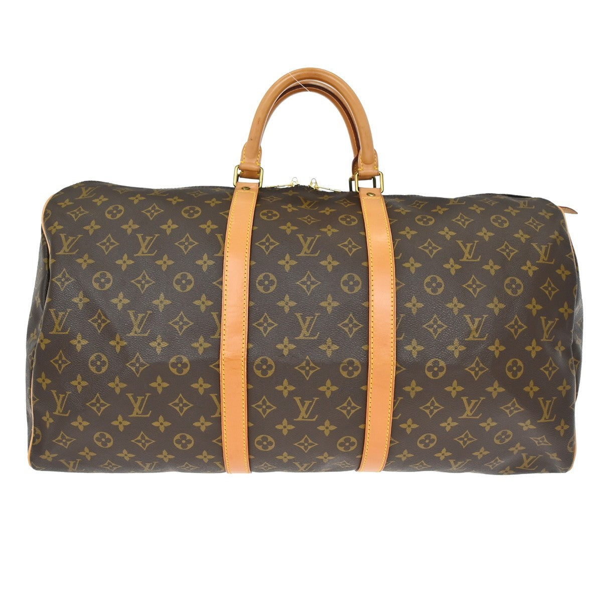 Louis Vuitton Keepall Bag Monogram Canvas Brown Canvas Travel Bag Bag – Bluefly