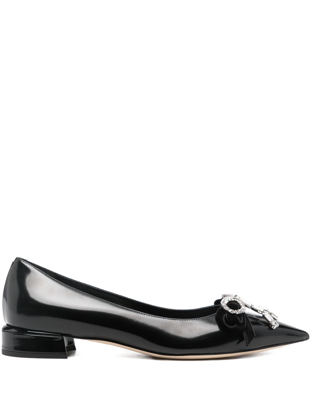 Jimmy Choo Women Auria Leather Ballet Flats – Bluefly