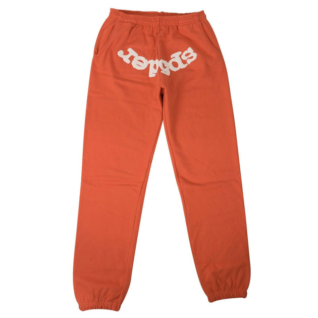 SP5DER Orange Cotton Logo Print Sweatpants – Bluefly
