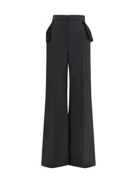 Nissa Women Wide-Leg Wool-Blend Pants