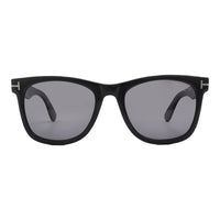 Tom Ford Tom Ford Sunglasses Square Full Rim, Shiny Black Frame and Smoke Polarized Lens FT1099-N01D