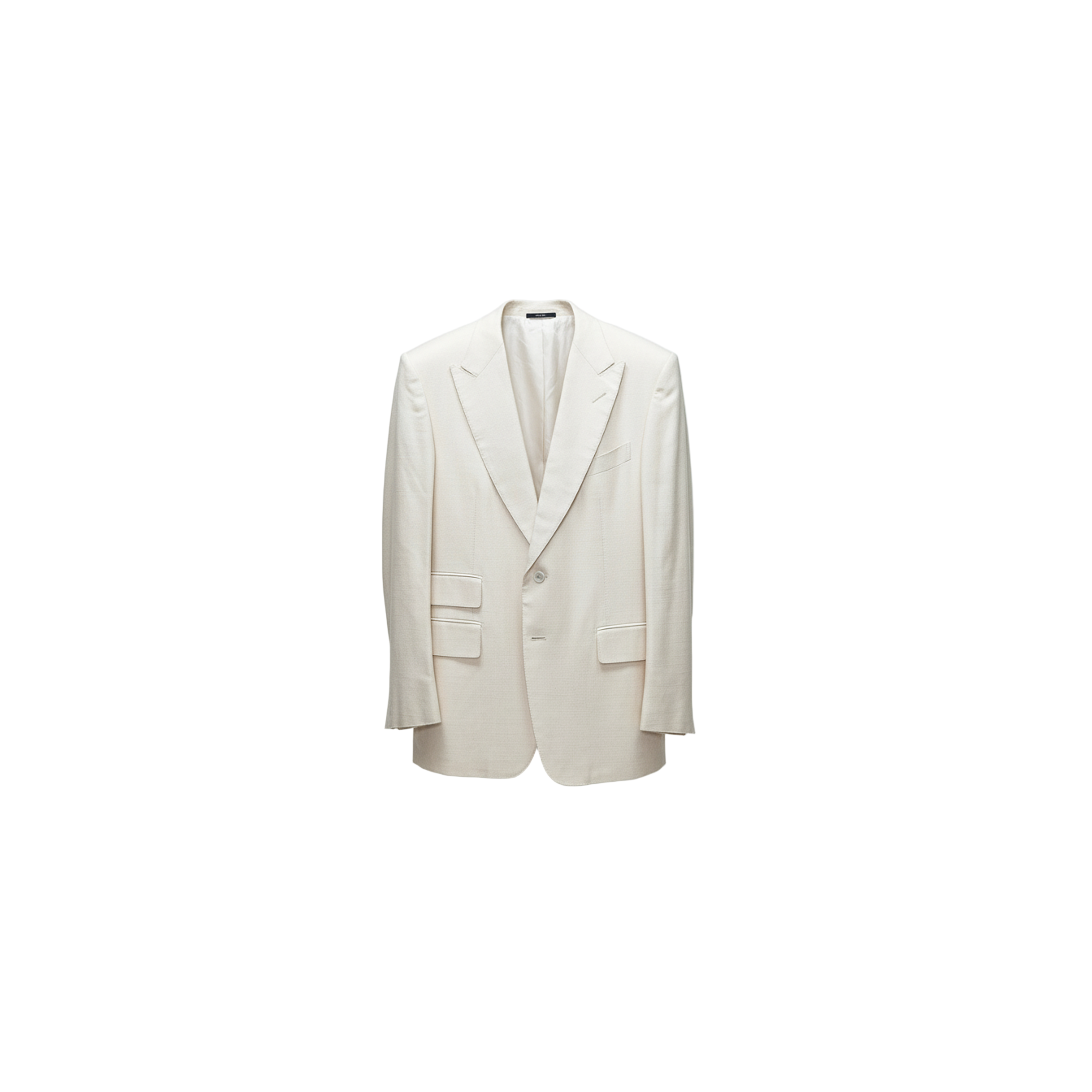 Tom Ford Off-White Textured Silk Rayon Blazer
