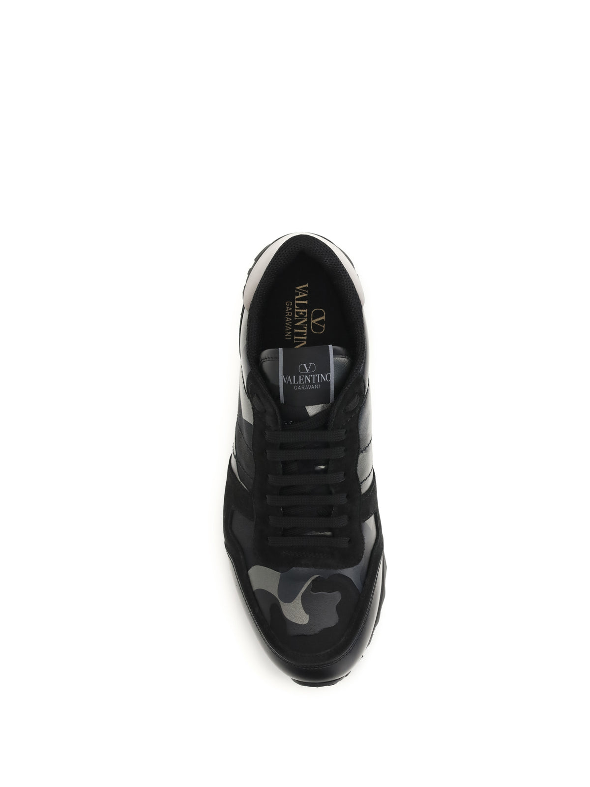 Valentino Garavani Men Rockrunner Camouflage Laminated Sneakers