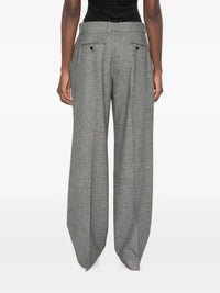 Dolce & Gabbana Women Glen Plaid Flannel Trousers