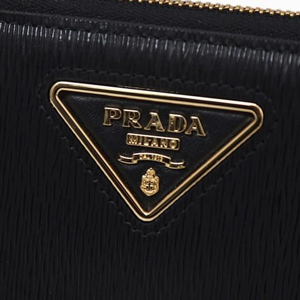 Prada Leather Logo Wallet Women