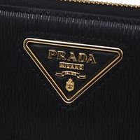 Prada Leather Logo Wallet Women