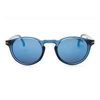 Carrera Carrera Sunglasses Round Semi Rim, Blue Frame and Blue Lens CARRERA301/S0PJPXT