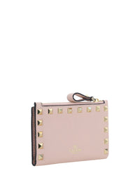Valentino Garavani Women Rockstud Zip Card Holder