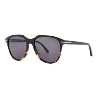 Tom Ford Sunglasses Aviator Full Rim, Black/Havana Frame and Smoke Lens FT109805A