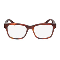Lacoste Eyeglasses Square Full Rim, Havana Grey Frame and Clear Demo Lenses Lens L2937240