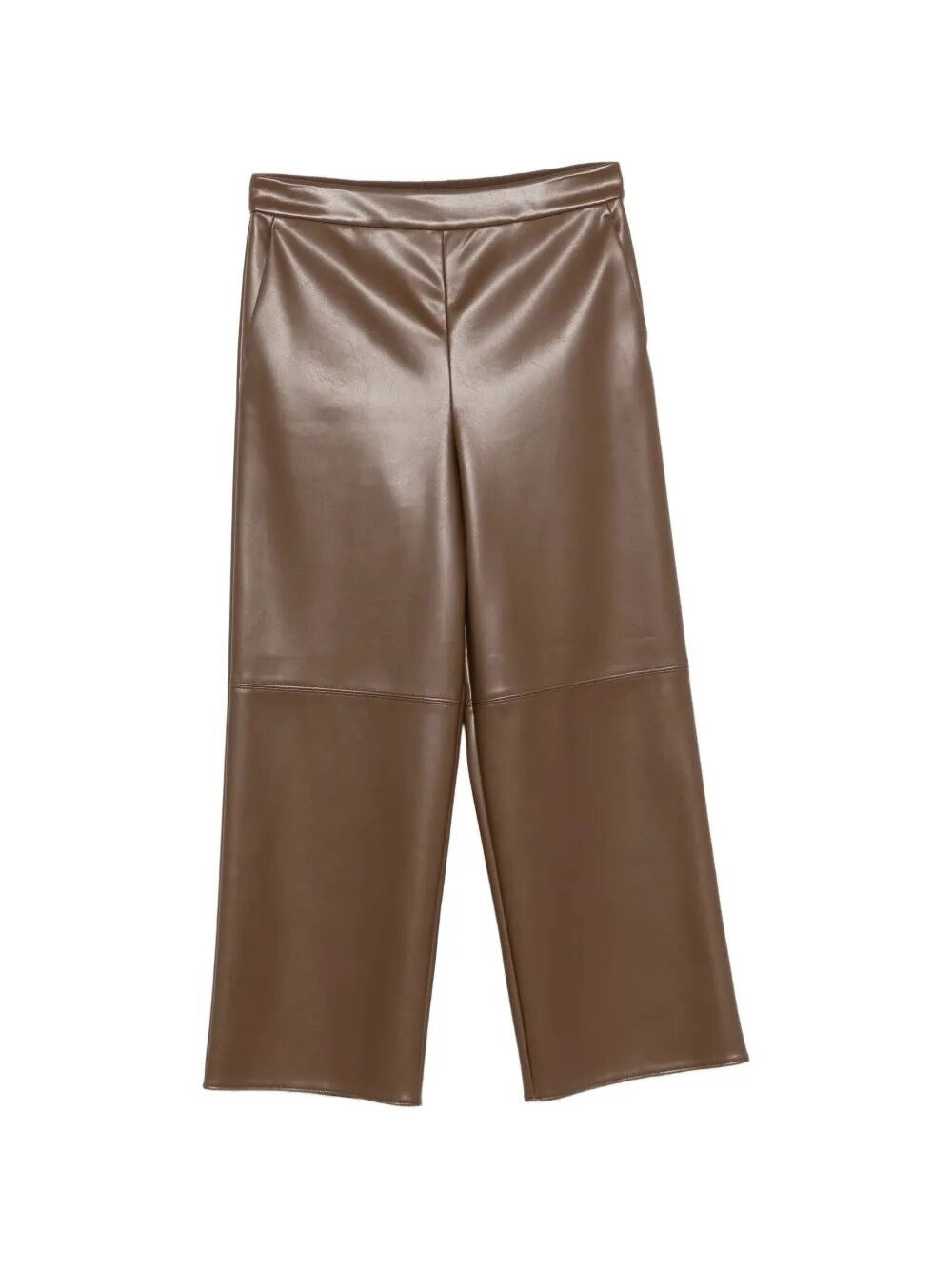 Max mara Max Mara Women Maxmara `S Leather-Look Cropped Pants