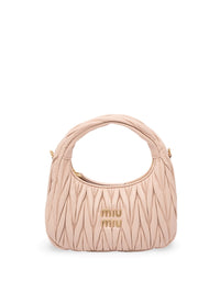 Miu Miu Women `Wander` Matelassé Leather Hobo Bag