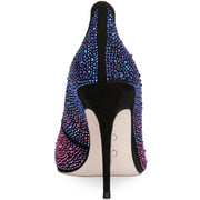 Wayva Womens Rhinestone Pointed Toe Heels