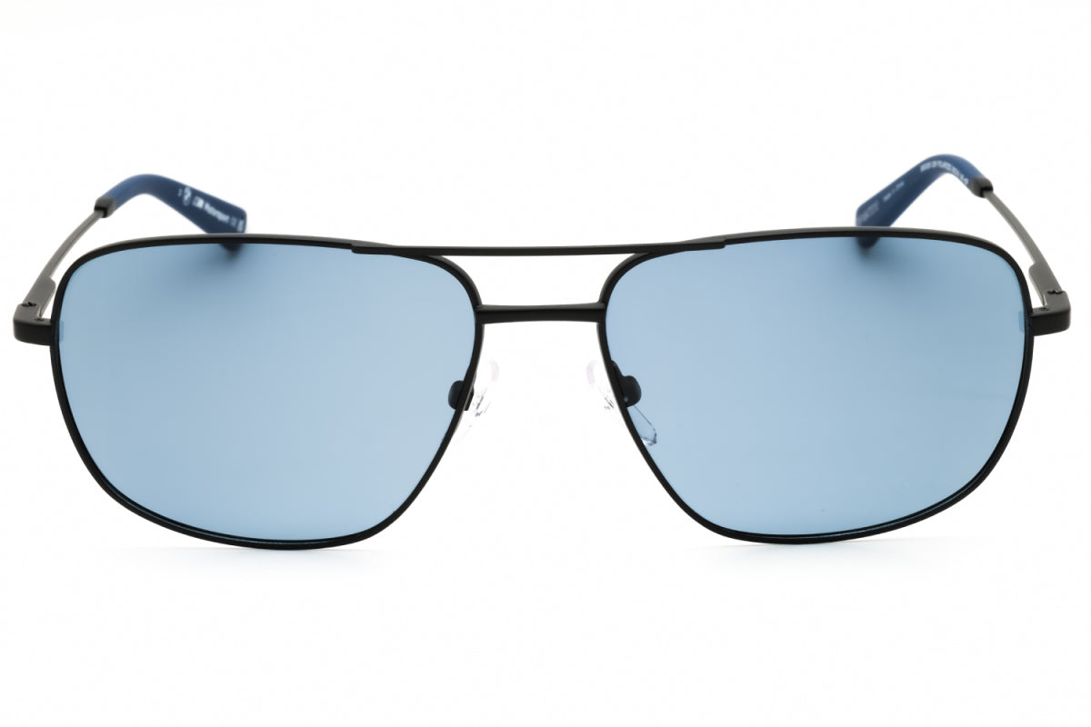 BMW BMW Sunglasses Aviator Full Rim, Matte Black Frame and Blue Polarized Lens BS002602M